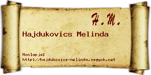 Hajdukovics Melinda névjegykártya